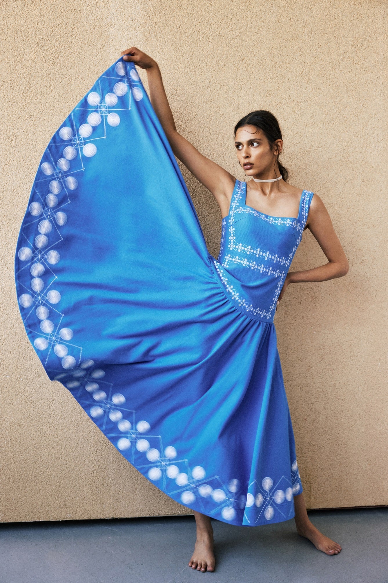 gul hurgel blue dress Couper x Gul Hurgel Dress by Couper